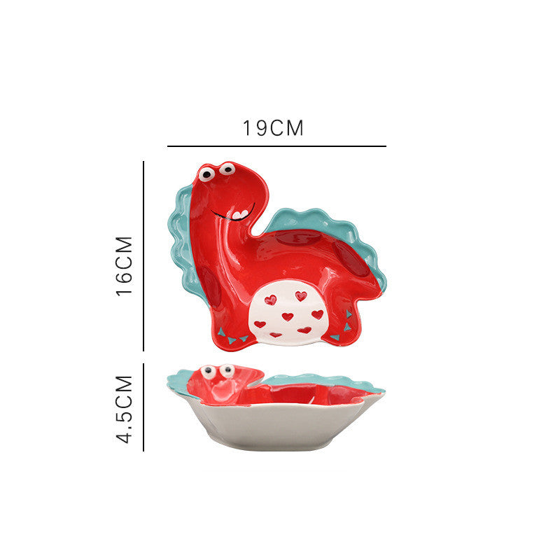 Creative Dinosaur Ceramic Japanese Cute Children's Tableware Set