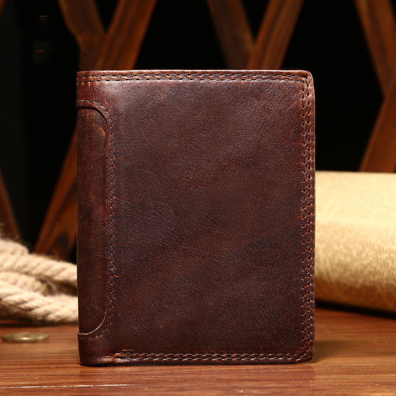 Men's Business Vintage Leather Wallet - Minihomy