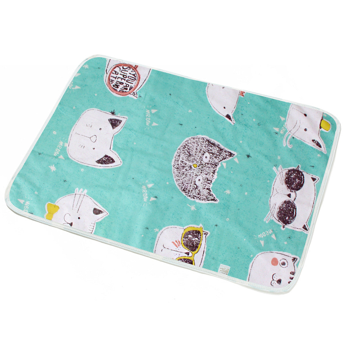 Baby Breathable And Baby Changing Cotton Cartoon Waterproof Pad