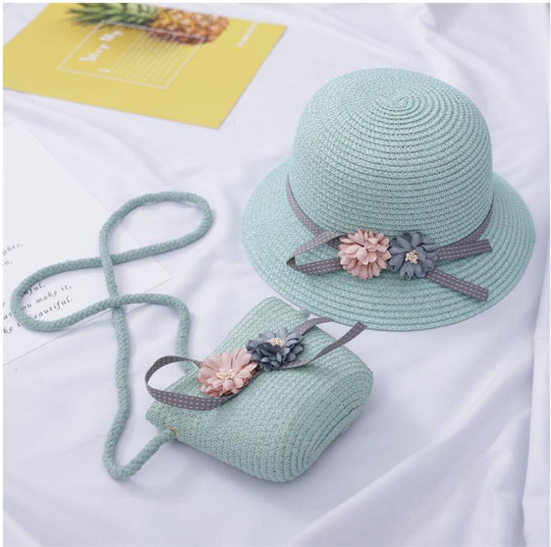 Children's Summer Hat And Sunshade Bag Set