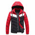 Men's Cotton-padded  With Hood And Color Matching Winter Warm Jacket - Minihomy