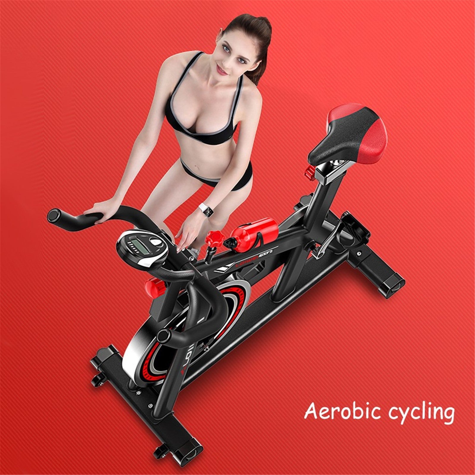 Bicycle Cycling Exercise Stationary Bicycle Aerobics Home Indoor - Minihomy