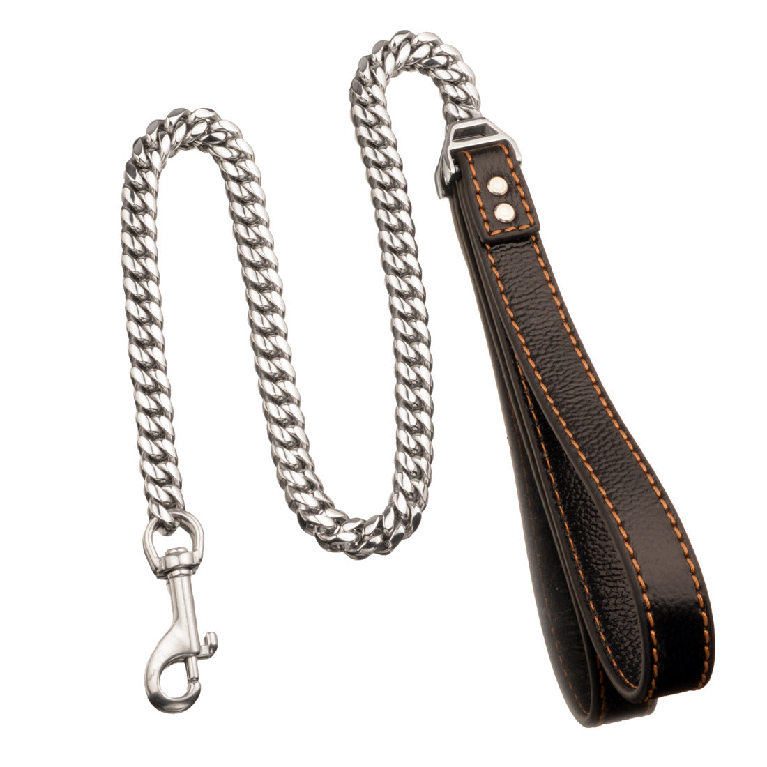 Stainless Steel Titanium Steel Cuban Chain Dog Walking Training Traction