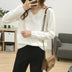 Loose Slimming V-neck Solid Color Long-sleeved Sweater - Minihomy