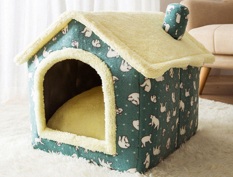 Foldable Dog House - Cozy and Convenient - Minihomy