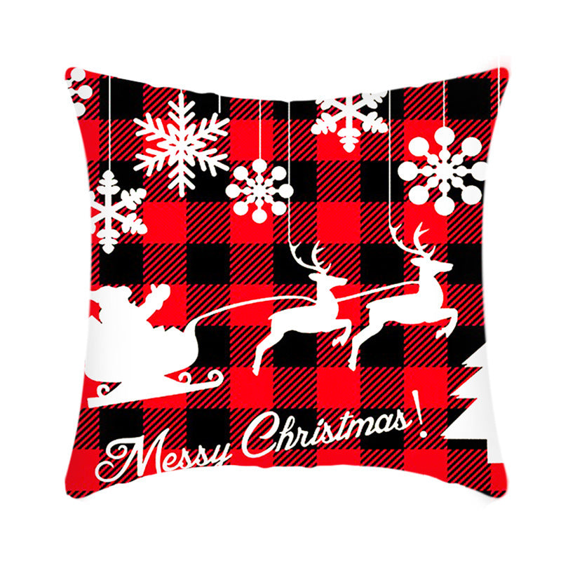 Merry Christmas Cushion Cover Sofa Pillow Cover Home Decor Pillowcase Christmas Decoration - Minihomy