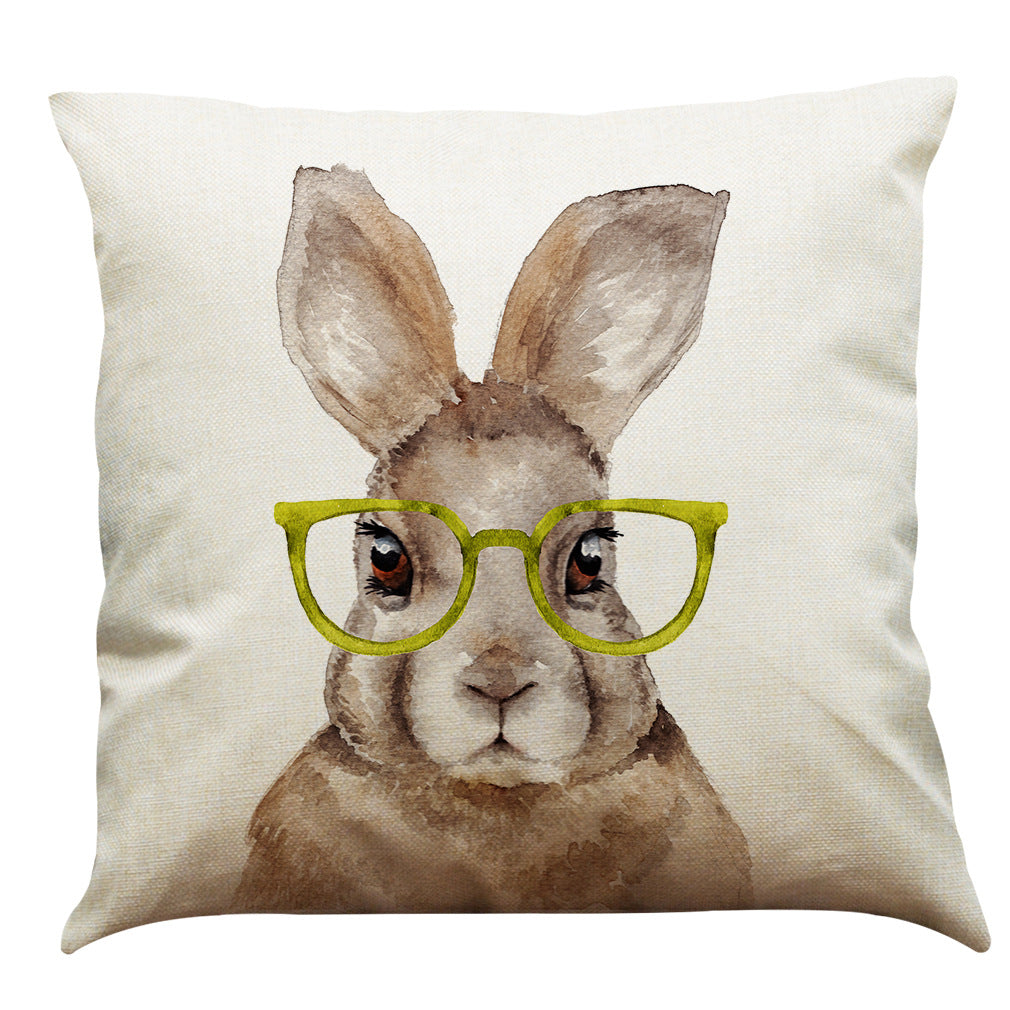 Easter Bunny Cotton And Linen Pillowcase - Minihomy