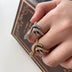 Personalized Retro Simple Carved Snake Ring - Minihomy