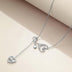 Sterling Silver Stethoscope Jewelry Heartbeat EKG Lariat Y Necklace for Women Doctor Nurse Gift