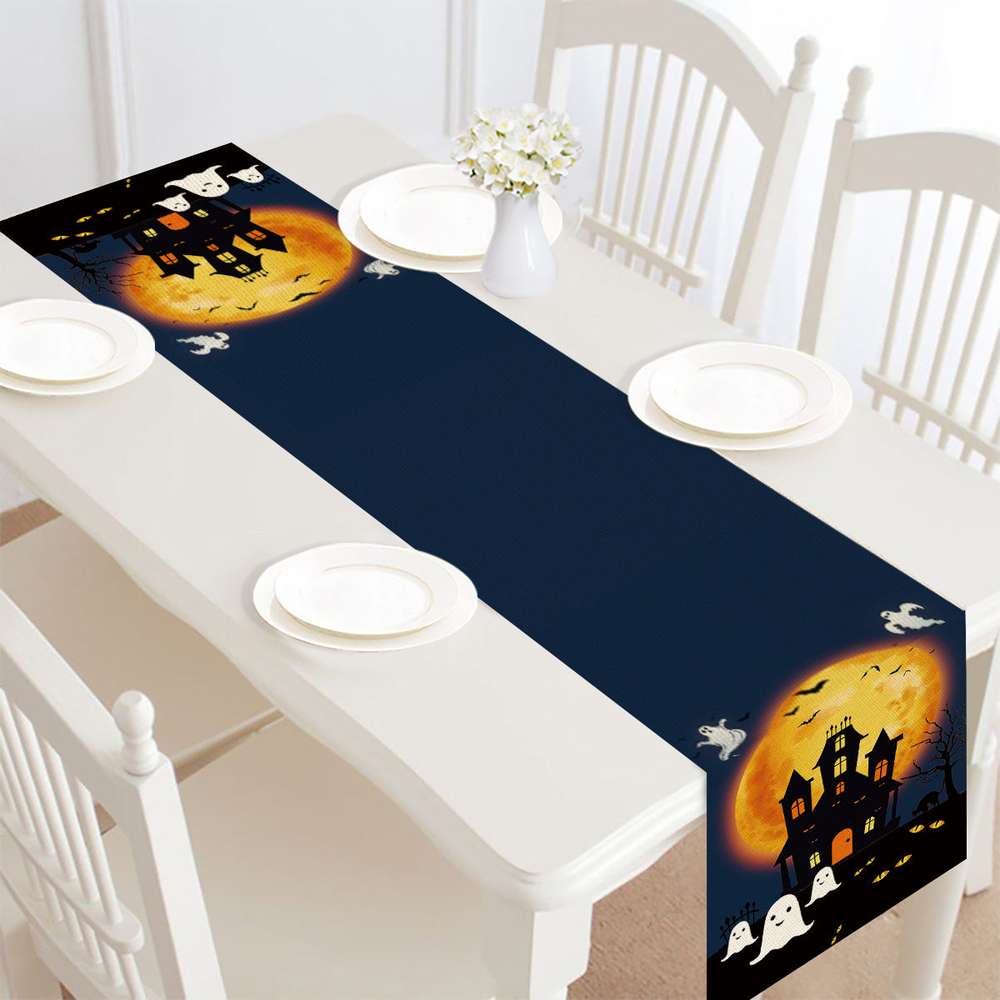 Halloween Table Runner Table Decoration Tablecloth - Minihomy