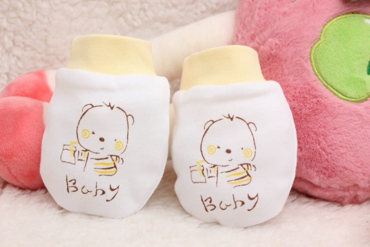 Cartoon Anti-scratch Face Gloves For Baby Products - Minihomy