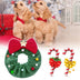 Christmas Pet Bow-knot Collar Friendly To Skin Xmas Pet Scarf Washable Party Pet Dog Neck Strap Scarf Photo Prop Pet Supplies - Minihomy