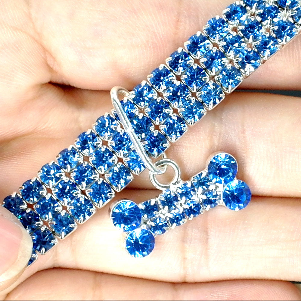 Bling Rhinestone Dog Collar Crystal Puppy Chihuahua Pet Dog Collars - Minihomy