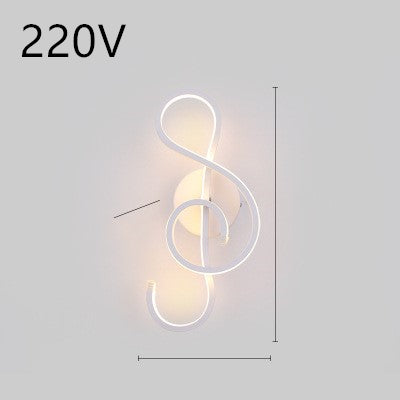 Led wall lamp nordic minimalist bedroom bedside lamp - Minihomy