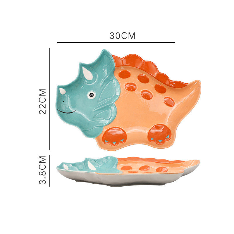 Creative Dinosaur Ceramic Japanese Cute Children's Tableware Set