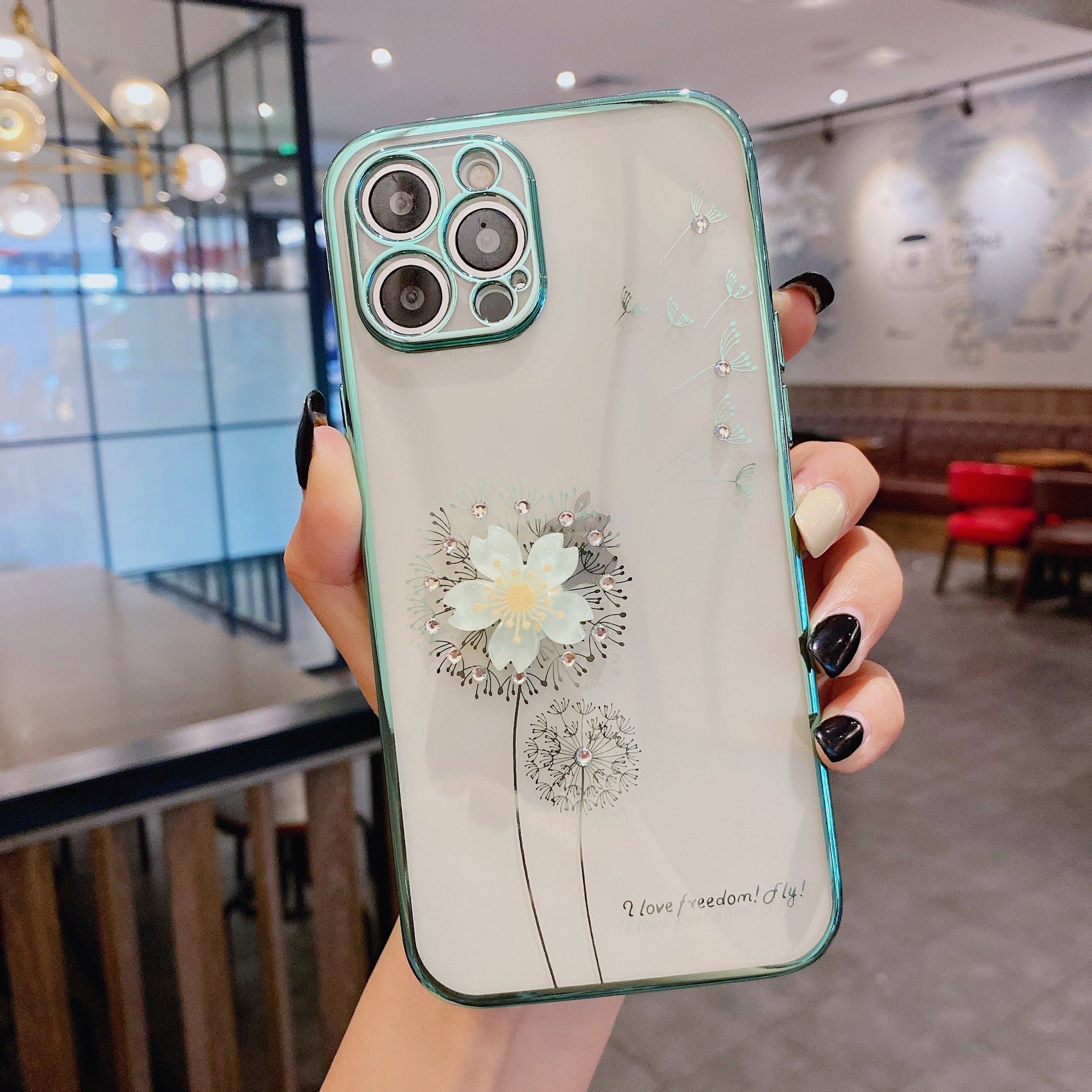 Luxury 3D Cute Flower Spin Stand Holder Phone Case