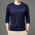 Men's Round Neck Long Sleeve T-Shirt - Minihomy