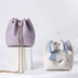 Women's Hand-woven Diy Bow Leather Bucket Bag