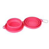 Rubber Foldable Double Bowl Pet Supplies Dog Cat Bowls