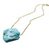 Natural Crystal Stone Pendant Necklace Irregular - Minihomy