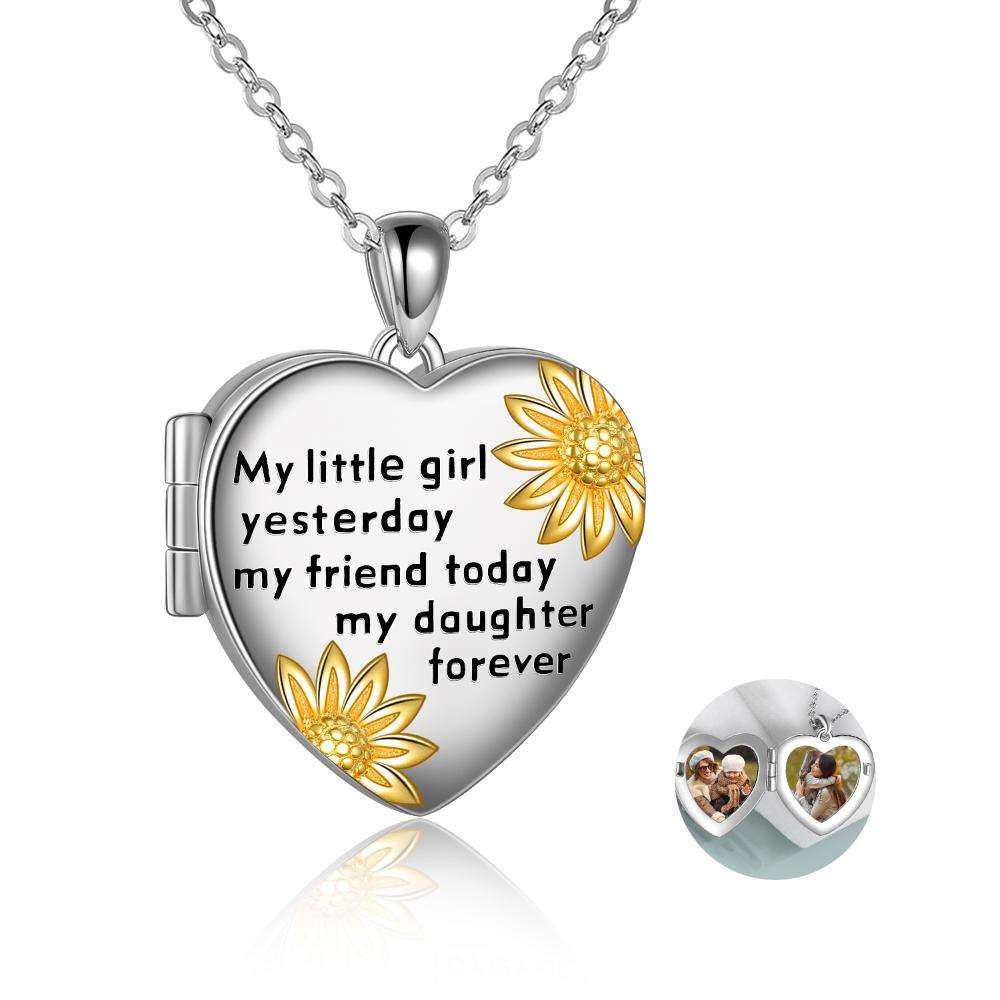 Lovely Sunflower Locket Necklace - Minihomy