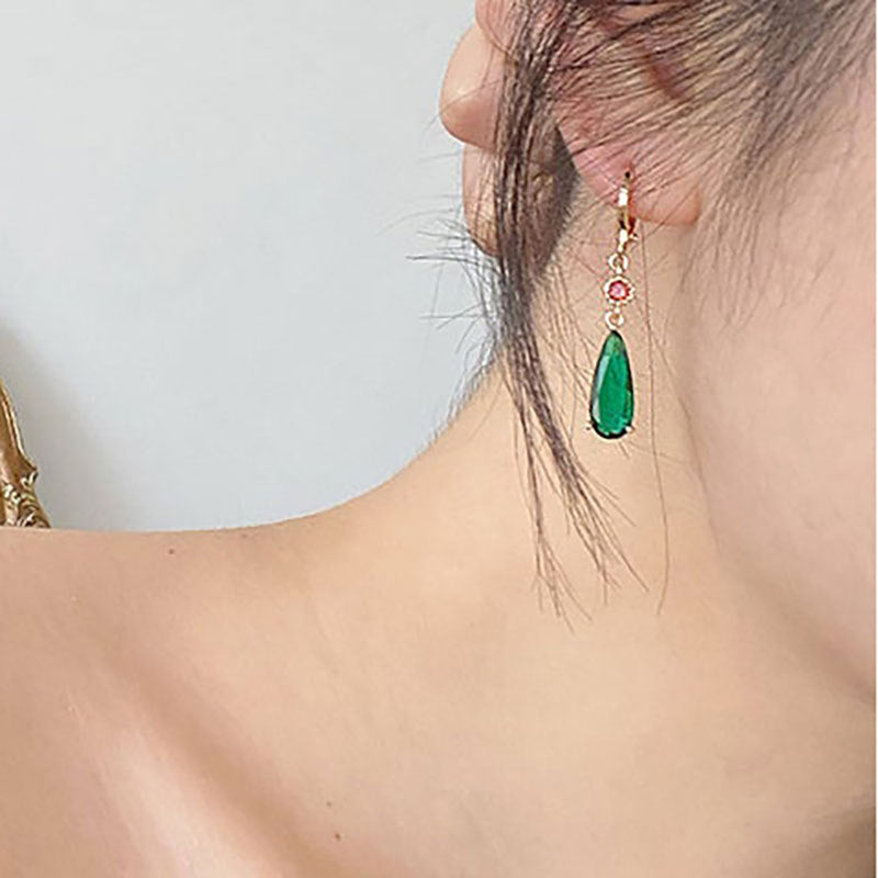 Jewelry Alloy Emerald Ear Clip - Minihomy