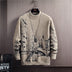 Autumn And Winter Round Neck Long Sleeved Pullover Thick Sweater - Minihomy