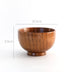 Wooden Bowl Japanese Style Wood Rice Soup Bowl Salad Bowl Food Container Large Small Bowl for Kids Tableware Wooden Utensils