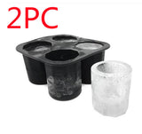 Silicone Ice Maker Mould Bar Party Drink Ice Tray Cool Shape Ice Cube Freeze Mold 4-Cup Ice Mold Cup