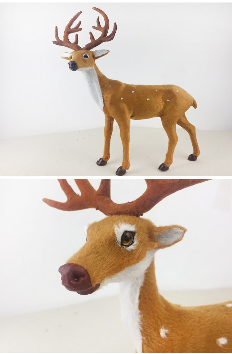 Elk Plush Christmas Deer Decorations for Home Ornament - Minihomy