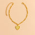 Initial Letter Anklet Gold Color Heart Pendant Foot Bracelets Women - Minihomy