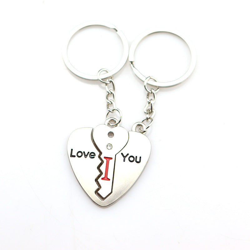 Metal Keychain Valentine's Day Gift Small Gift Creative Love Letter Couple Keychain - Minihomy