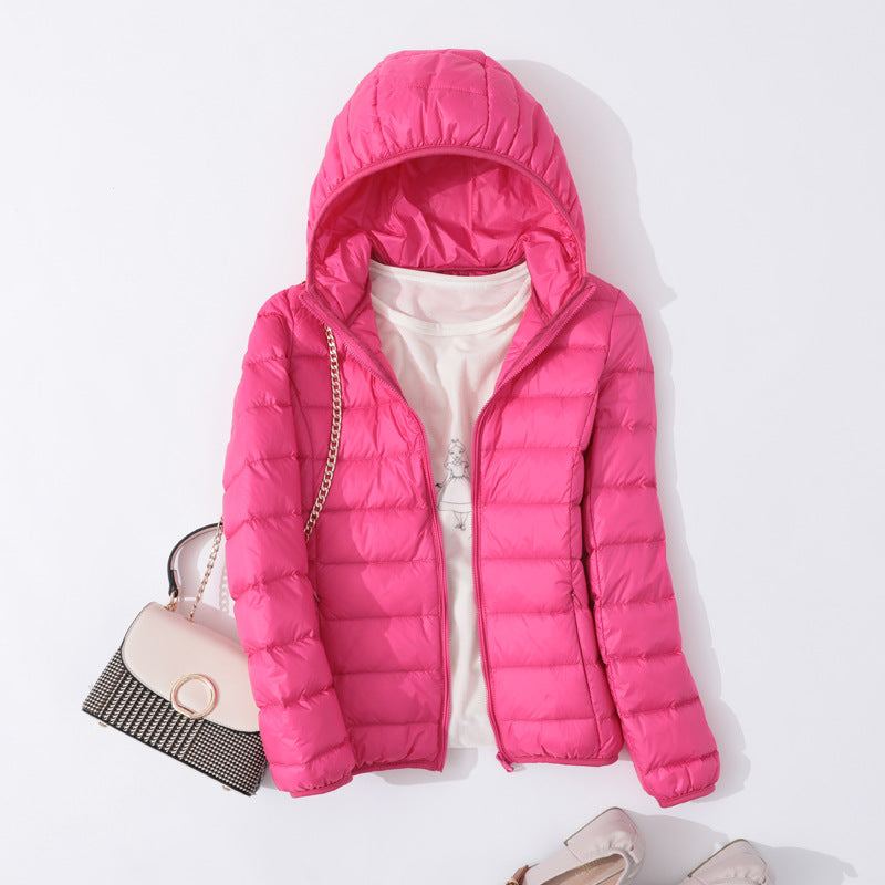 Slim Portable Short And Thin Down Jacket Women