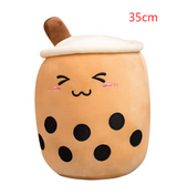 Cute Fruit Drink Plush Stuffed Soft Strawberry Milk Boba Tea Plush