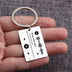 Personalized DIY Custom Music Scan Code Keychain Stainless Steel - Minihomy