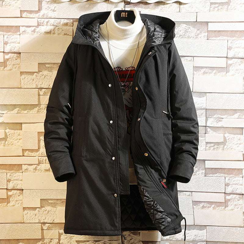 Men's Casual Mid-length Cotton Coat - Minihomy