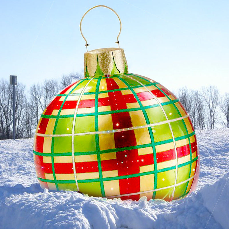 Christmas Ornament Ball Outdoor Inflatable Decorated Ball