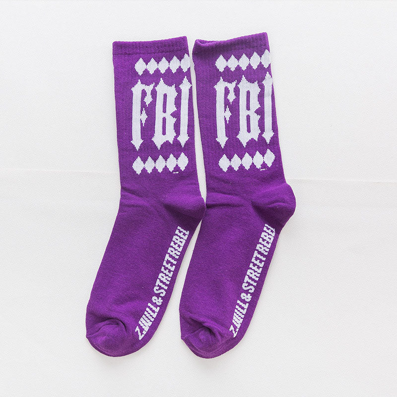 Couple in tube cotton socks