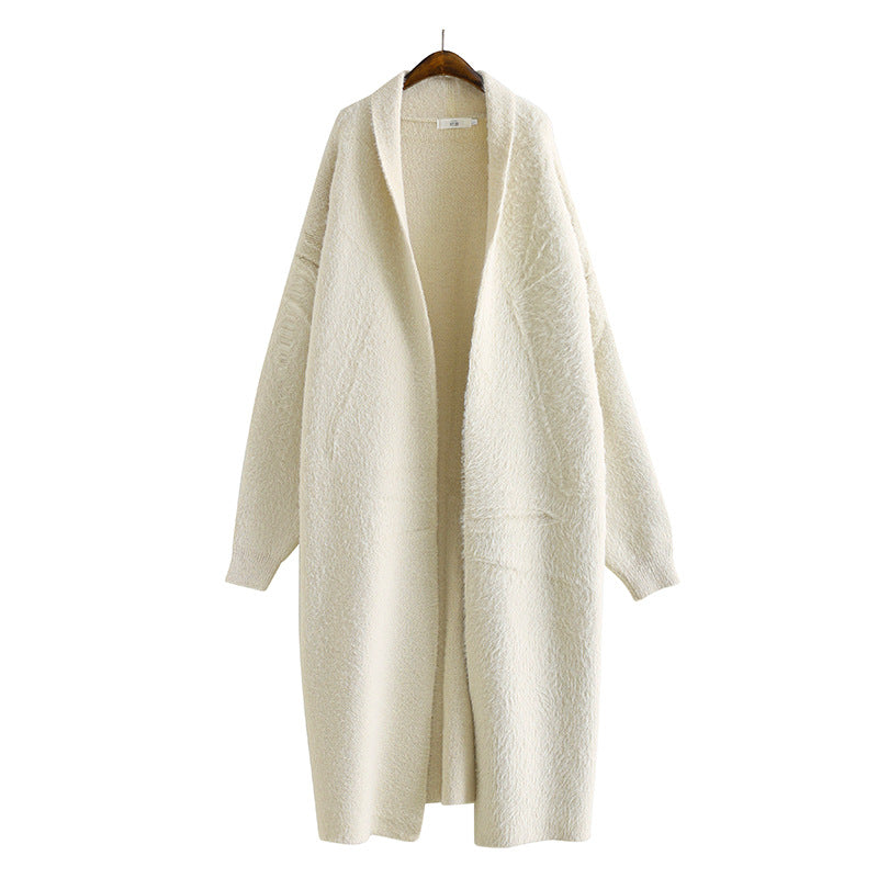 Mink Fleece Sweater Cardigan Coat - Minihomy