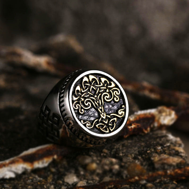 Tree Of Life Stainless Steel Ring