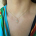 Boho Synthetic Opal Necklace Gold Sun God - Minihomy