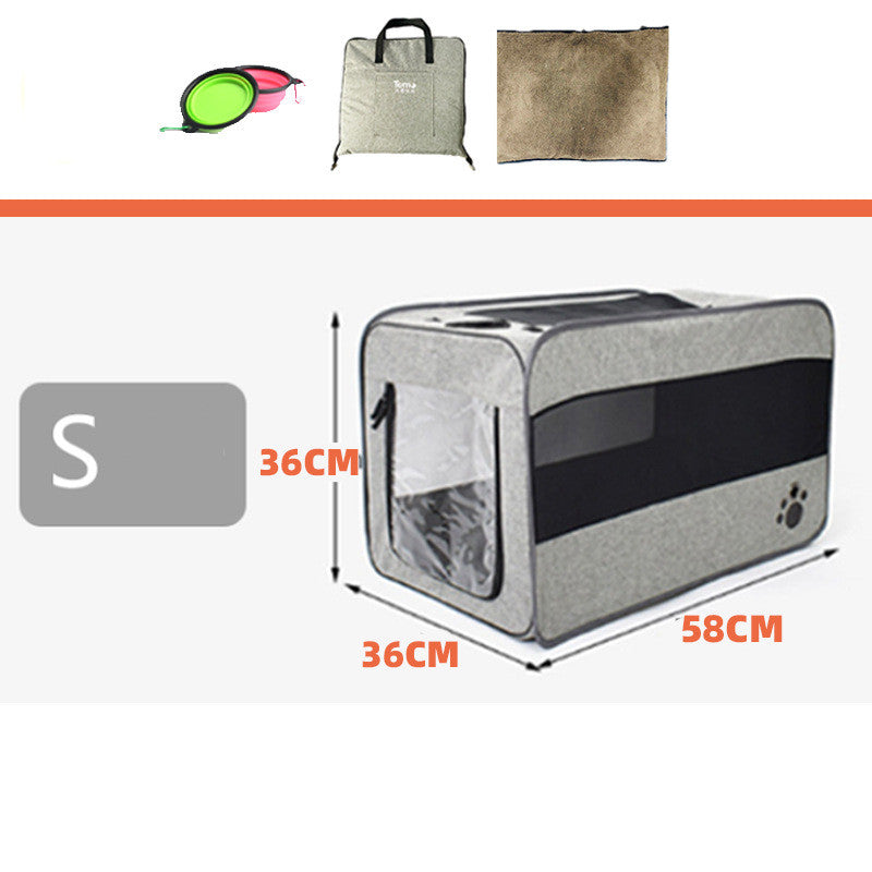 Pet Travel Carrier Portable Bag With Locking Safety Zippers - Minihomy