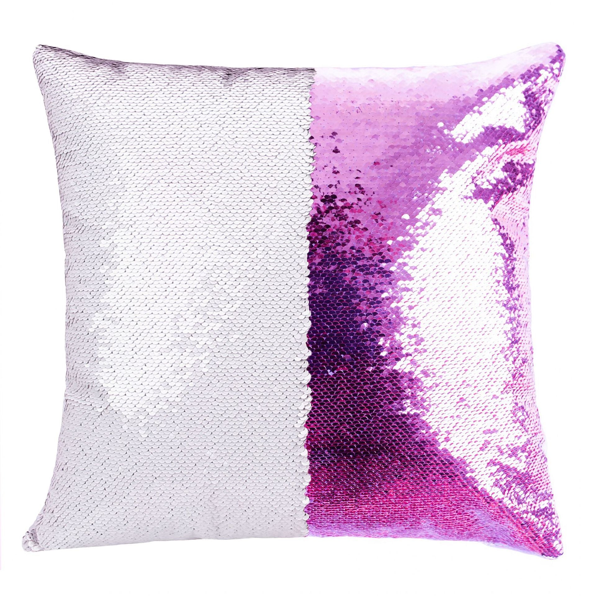 Sequins Throw Pillowcase with Custom Photo - Minihomy