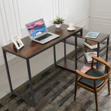 L-Shaped Computer Desk With Storage Shelves Study Table For Home Office