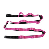 Yoga Strap Multi-Loop Strap 12 Loops Stretch Strap For Physical Therapy Pilates Dance And Gymnastics With Carry Bag - Minihomy