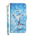 Printed Butterfly Wallet Leather Case