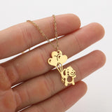 Ins Light Luxury Personality Cute Cartoon Animal Pendant Necklace - Minihomy