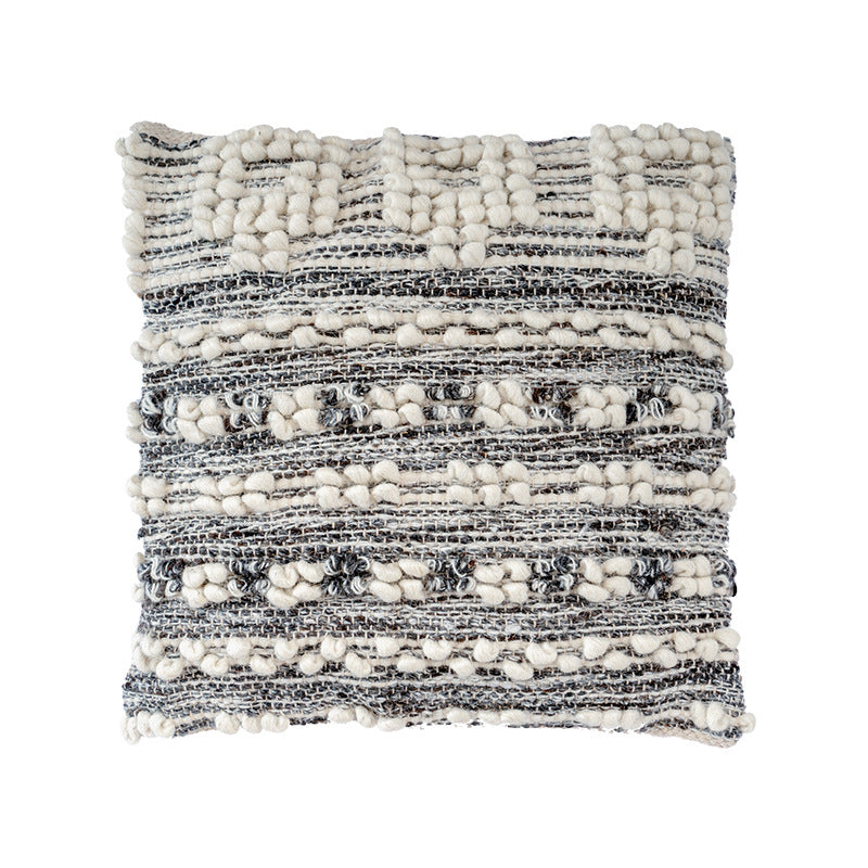 Office Simple Wool Tassel Cushion Pillowcase - Minihomy