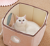 Cat House Removable And Washable Cat Bed Pet Supplies Enclosed Cat House Villa - Minihomy