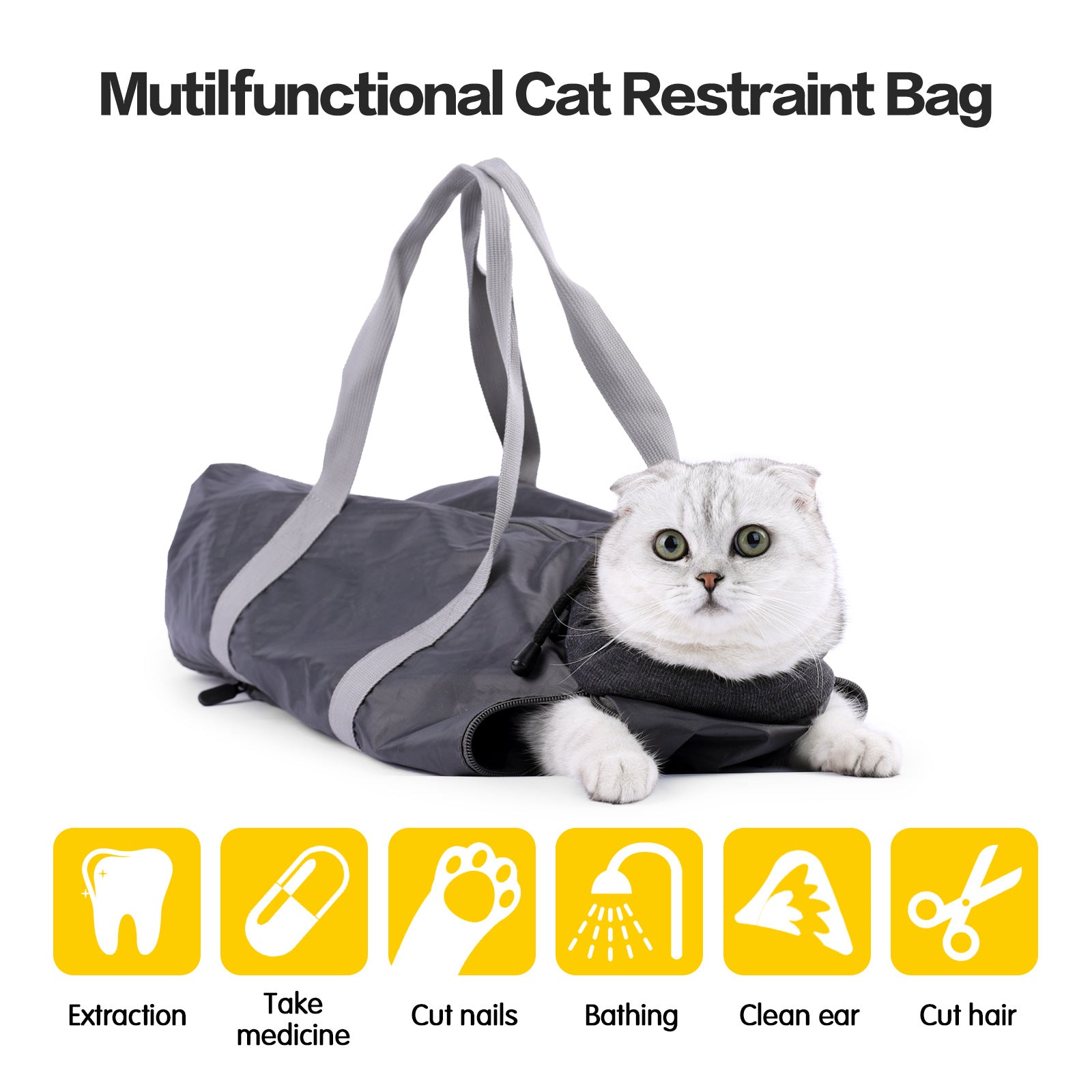 Cat Travel Bag Double Lined Anti Scratch And Bite Pet Bags